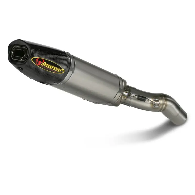 Kawasaki Zx-6R - (2007-2008) Akrapovic Titanium Silencer Slip-On Kit  (With Carbon Outlet Cap) - Road Legal Removable Baffle 1
