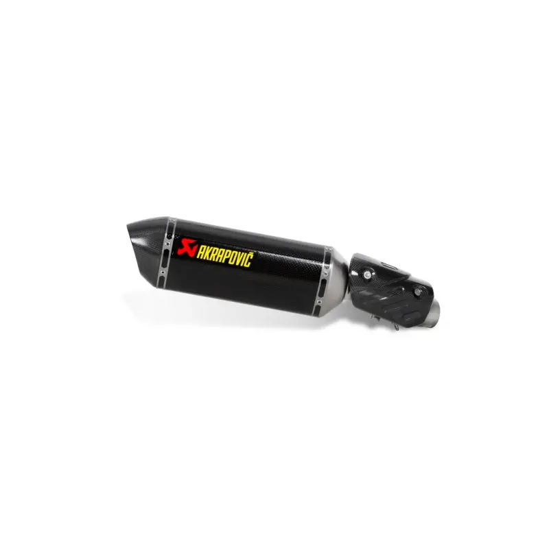 Kawasaki Zx-6R - (2013-2018) Akrapovic Carbon Silencer Slip-On Kit - Road Legal Removable Baffle 1