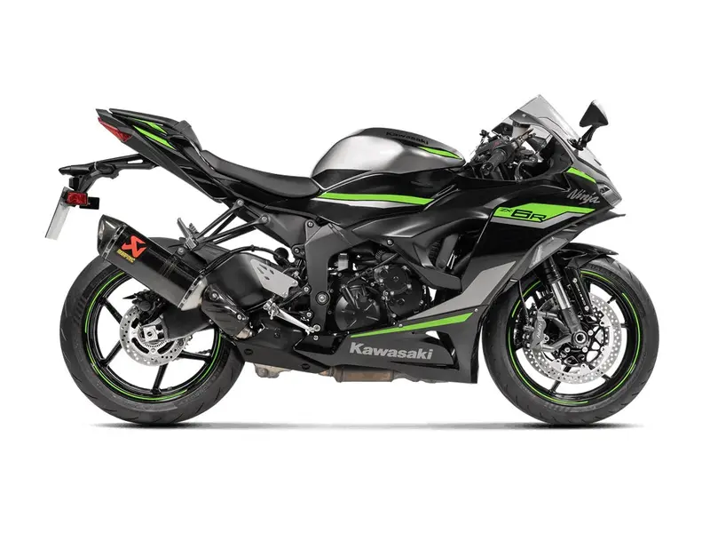Kawasaki Zx-6R - (2019-2022) Akrapovic Carbon Silencer Slip-On Kit - Road Legal 2