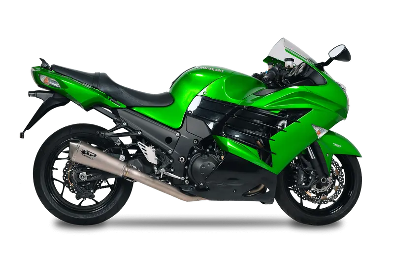 Kawasaki Zx14r - 2012 - 2024 - Racing Full System  Stainless Steel Collector With Konix Silencer 1