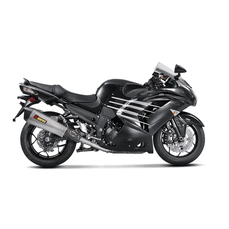 Kawasaki Zzr1400 - (2017-2020) Akrapovic Titanium Silencer Slip-On Kit - Road Legal 2