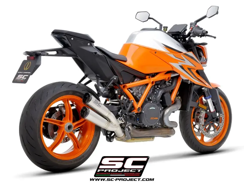 Ktm 1290 Super Duke R - 2020 – Sc-Project Twin S1-Cnc Titanium Exhaust, With Cnc Machined End Cap 1