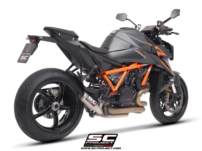 Ktm 1390 Super Duke R - 2024 - 2025 – Sc-Project Cr-T Titanium Exhaust, With Stoneguard Grid 1