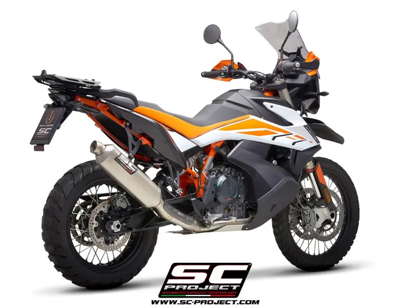 Ktm 890 Adventure / 890 Adventure A2 - 2021-2024 – Sc-Project 2-1 Titanium Full Exhaust System, With Rally Raid Titanium Exhaust 1