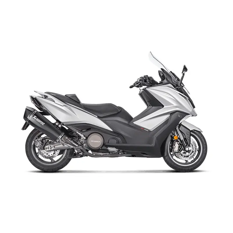 Kymco Ak550 - (2017-2023) Akrapovic Sp Titanium Slip-On Kit - Road Legal 2