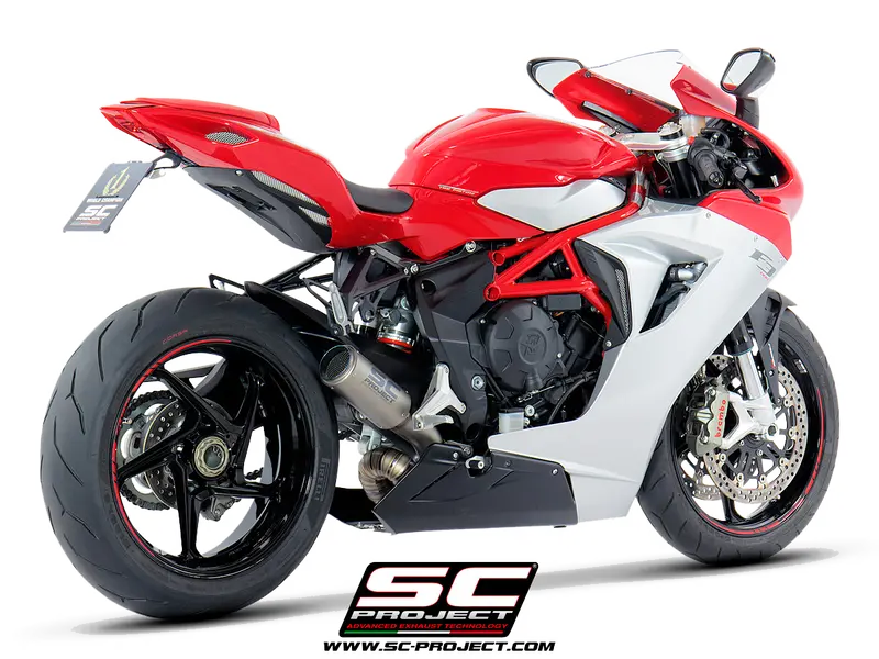 Mv Agusta F3 675 2017 - 2019 Sc-Project Cr-T Muffler, Titanium, With Titanium Link-Pipe 1