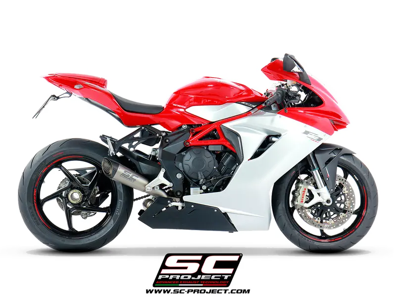 Mv Agusta F3 800 2013 - 2016 Sc-Project S1 Muffler, Titanium, With Titanium Link-Pipe 2