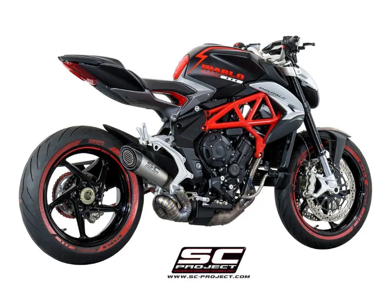 Mv Augusta Brutale - 2016 - 2024 – Sc-Project S1 Titanium Exhaust, With Welded Sector Link Pipe 1