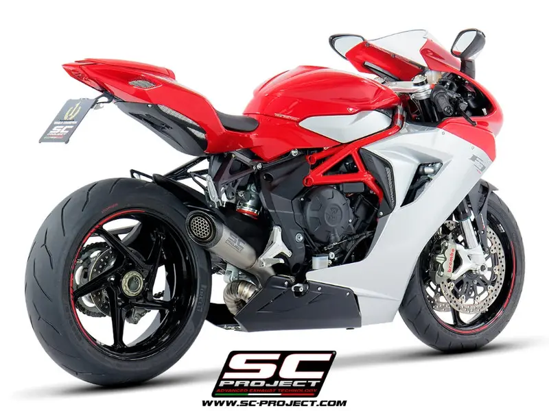 Mv Augusta F3 800 - 2013 - 2016 – Sc-Project S1 Titanium Exhaust, With Welded Sector Link Pipe 1