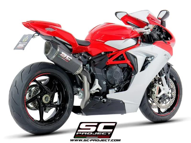 Mv Augusta F3 800 - 2017 - 2024 – Sc-Project Sc1-R Carbon Fibre Exhaust, High Mount 1