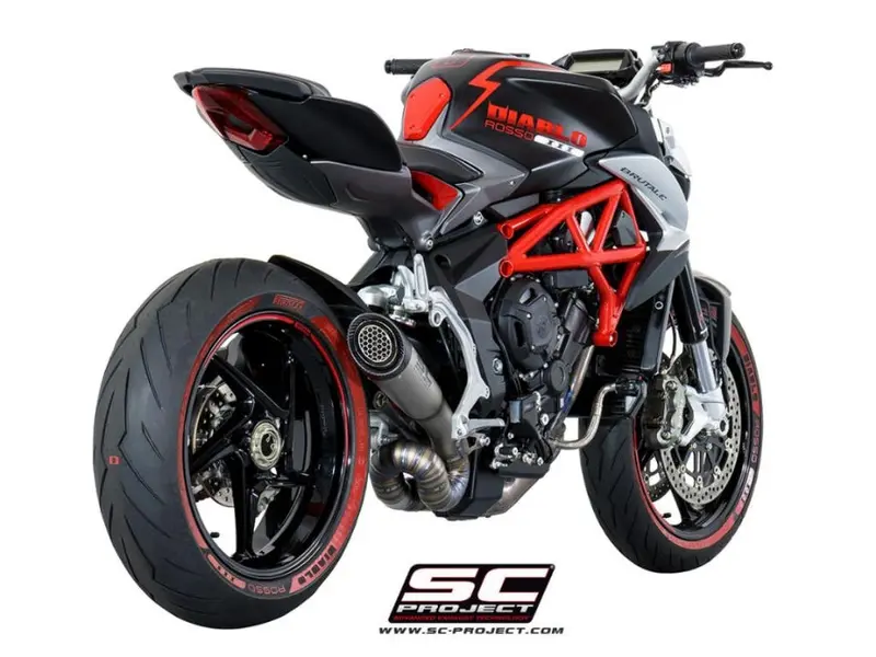 Mv Augusta Rivale – Sc-Project S1 Titanium Exhaust, With Welded Sector Link Pipe 1