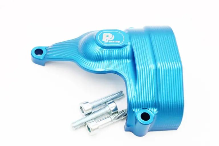 Pp Tuning - Aluminium Alloy Cover For Water Pump Yamaha Mt07 - 2014-2023 | Ténéré 700 - 2019-2023 | Yzf-R7 - 2021-  Blue 1