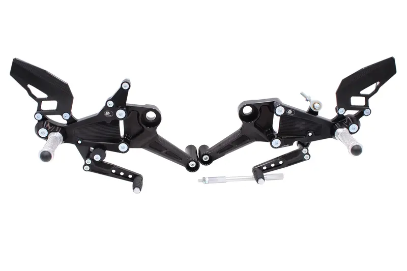 Pp Tuning Rearsets - Aprilia Rs 660 / Tuono 660 (2021-), Black/Red 1