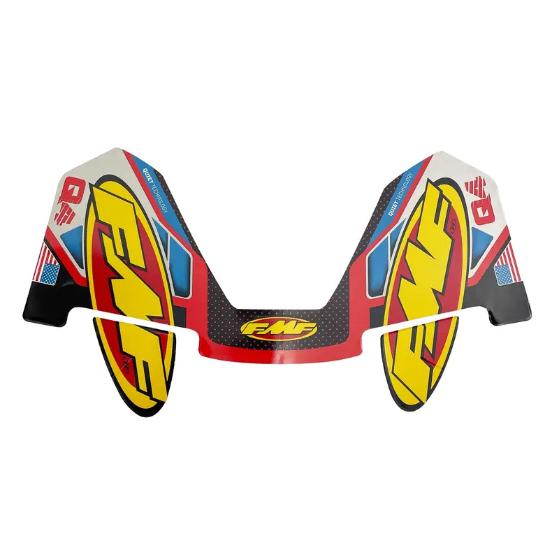 Q4 Hex Exhaust Silencer Aluminum Wrap Decal - Fmf 014843 1