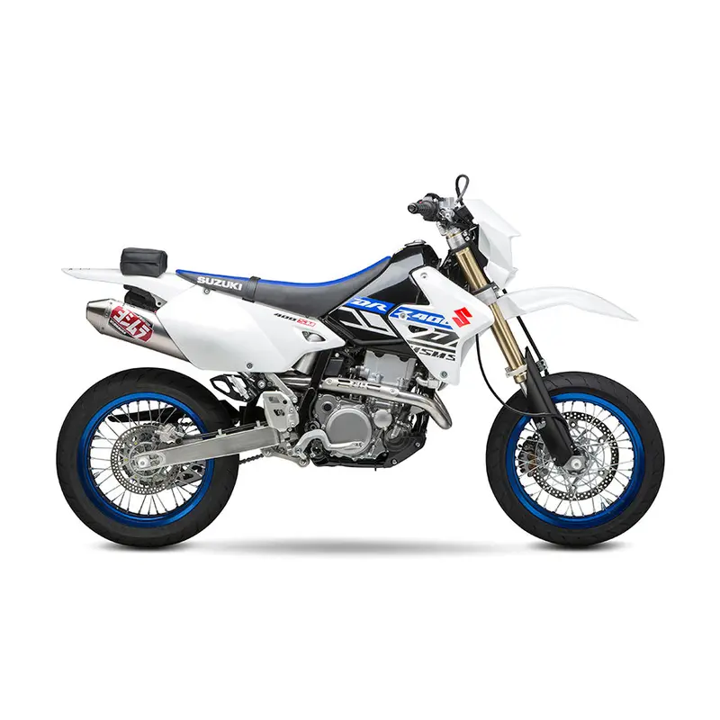 Suzuki Drz400 Sm - (2005-2009) Yoshimura Stainless Rs-2 Stainless Full System - Stainless Header - Race Series - Removable Baffle 1