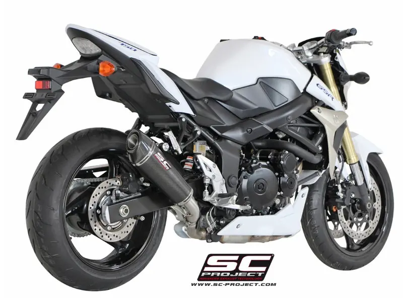 Suzuki Gsr750 - 2010 - 2017 – Sc-Project Conic Carbon Fibre Exhaust 1
