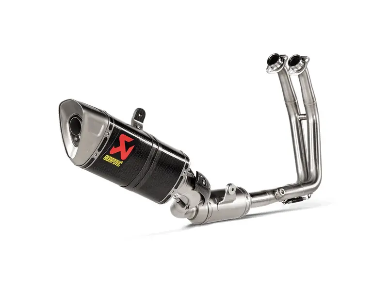 Suzuki Gsx-8S - (2023-2024) Akrapovic Carbon Silencer 2-1 Full System - Race Removable Baffle 1