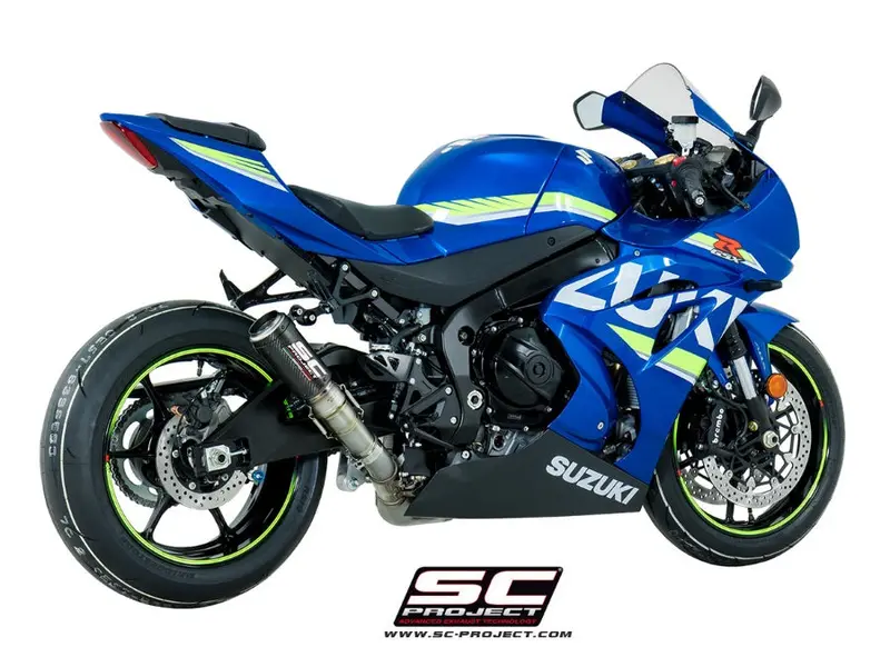 Suzuki Gsx-R1000 - 2017 - 2020 – Sc-Project Cr-T Carbon Fibre Exhaust, With Stoneguard Grid 1