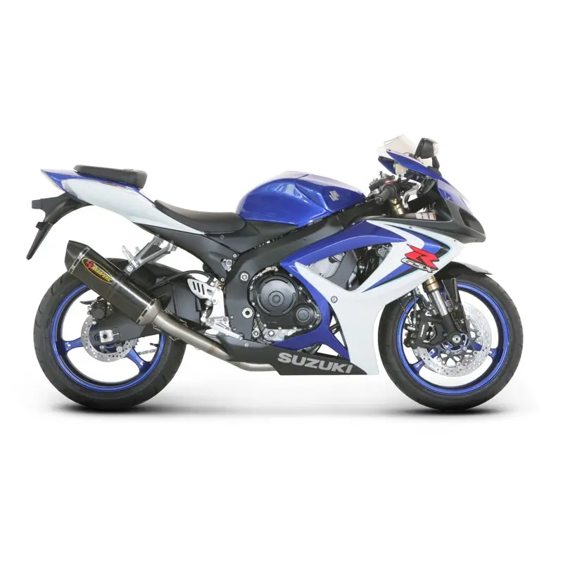 Suzuki Gsx-R600 - (2006-2007) Akrapovic Carbon Silencer Slip-On Kit - Full Length Side Fitment - Hexagonal - Road Legal Removable Baffle 2