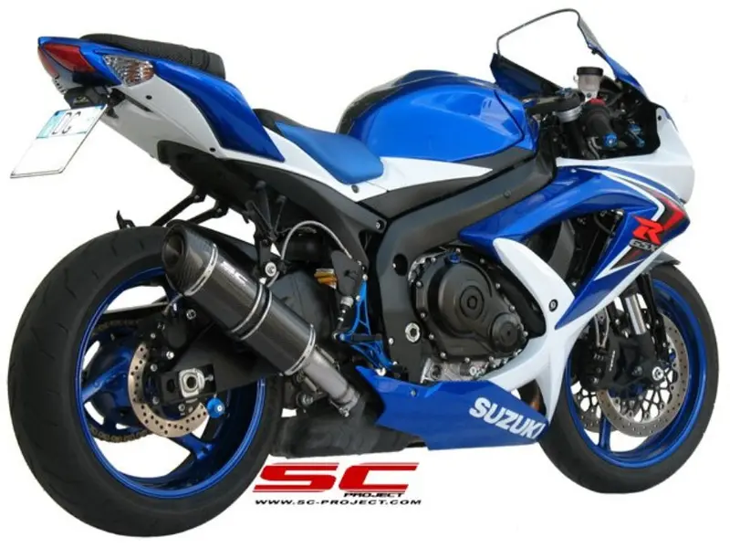 Suzuki Gsx-R600 - Gsx-R750 - 2008 - 2010 – Sc-Project Oval Carbon Fibre Exhaust 1