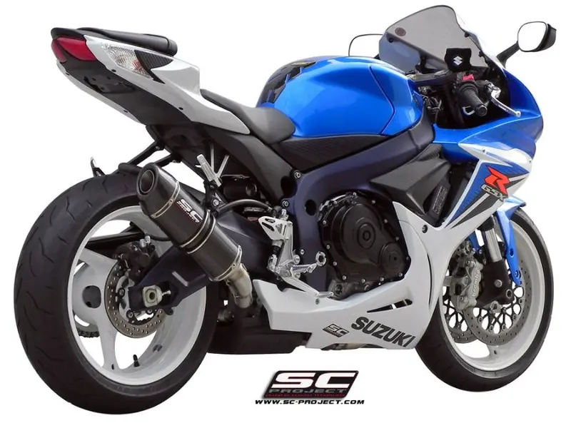 Suzuki Gsx-R600 - Gsx-R750 - 2011 - 2016 – Sc-Project Oval Carbon Fibre Exhaust 1