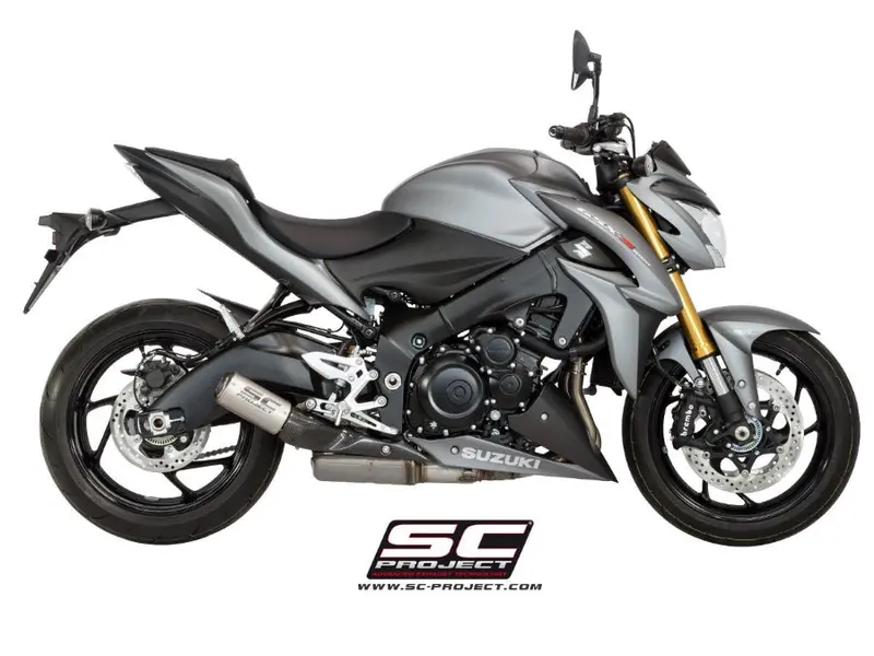Suzuki Gsx-S1000 - 2017- 2020 – Sc-Project Cr-T Titanium Exhaust, With Stoneguard Grid 1