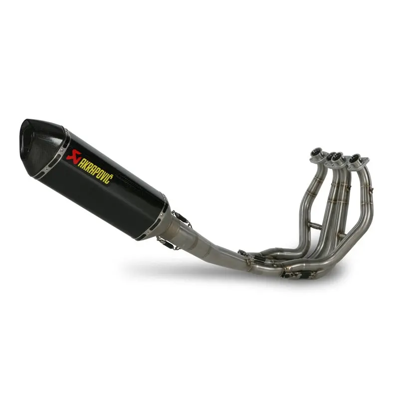 Suzuki Gsx1300r Hayabusa - (2008-2018) Akrapovic Carbon Silencer Complete Stainless 4-2-1 Conical System - Hexagonal - Race Removable Baffle 1