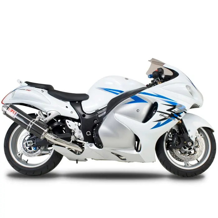 Suzuki Gsx1300r Hayabusa - (2008-2020) Yoshimura Carbon Rs-3 Oval Slip-Ons (Pair) - Race Series - Removable Baffle 1