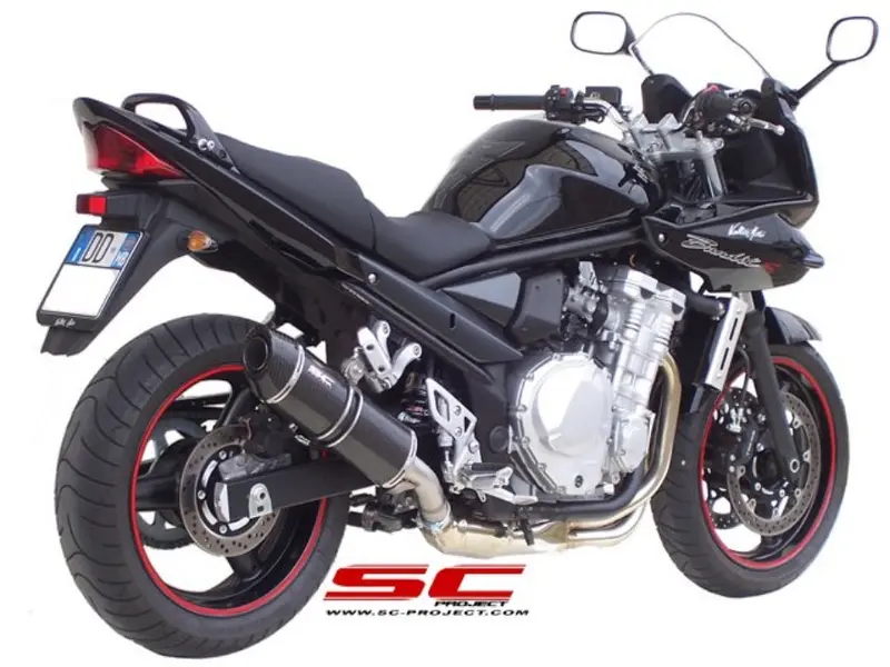 Suzuki Gsx650f - 2008 - 2012 – Sc-Project Oval Carbon Fibre Exhaust 1
