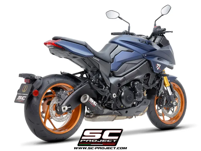 Suzuki Katana - 2025 – Sc-Project Cr-T Carbon Fibre Exhaust, With Stoneguard Grid 1