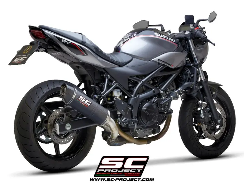 Suzuki Sv650 - 2016 - 2020 – Sc-Project Oval Carbon Fibre Exhaust 1