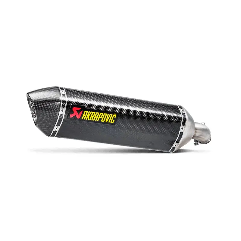 Suzuki Sv650x - (2018-2025) Akrapovic Carbon Silencer Slip-On Kit - Hexagonal - Road Legal 1