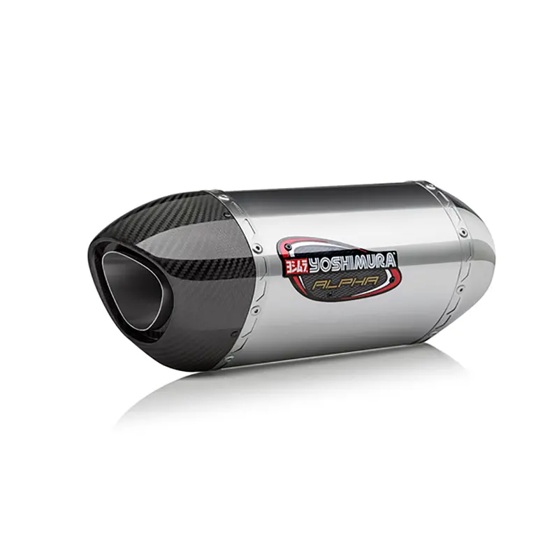 Suzuki Sv650x - (2018-2025) Yoshimura Stainless Street Series Alpha Slip-On - Removable Baffle 1