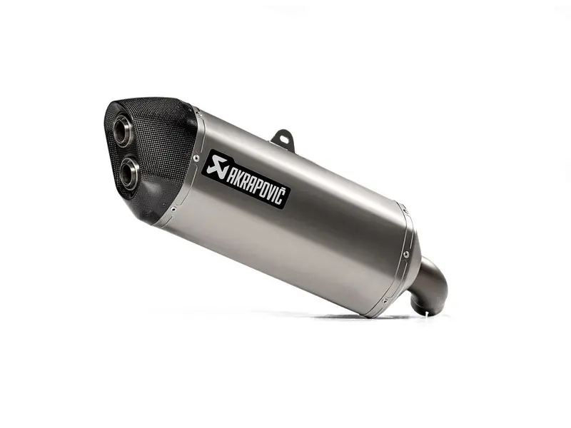 Suzuki V-Strom 1000 - (2014-2016) Akrapovic Titanium Silencer Slip-On Kit - Road Legal 1