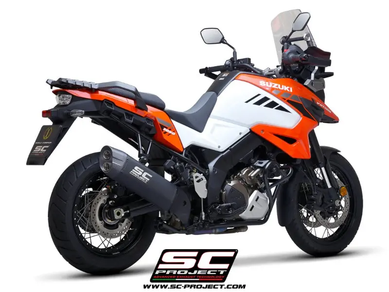 Suzuki V-Strom 1050 Xt - 2020 - 2025 – Sc-Project Adventure Titanium Exhaust, Matt Black 1