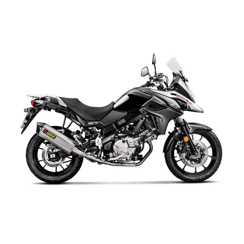 Suzuki V-Strom 650 / Xt - (2017-2022) Akrapovic Racing Line Titanium Silencer 3/4 De-Cat System - Race Removable Baffle 2