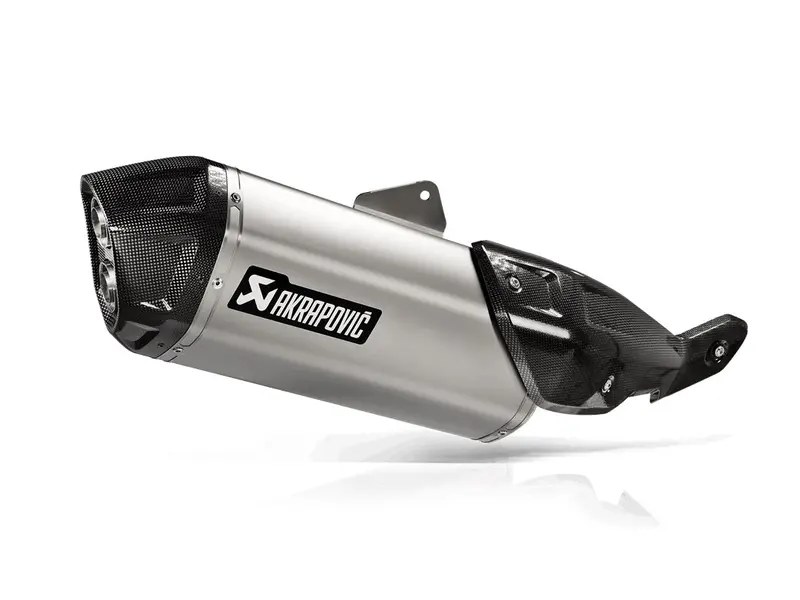 Suzuki V-Strom 800 De / Re / Tour - (2023-2026) Akrapovic Titanium Silencer Slip-On Kit - Road Legal 1