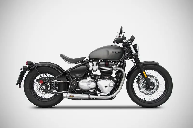 Triumph Bobber 1200 2017-2023 Zard Bobber 1200 Exhaust | Slip-Ons (17-20) 1