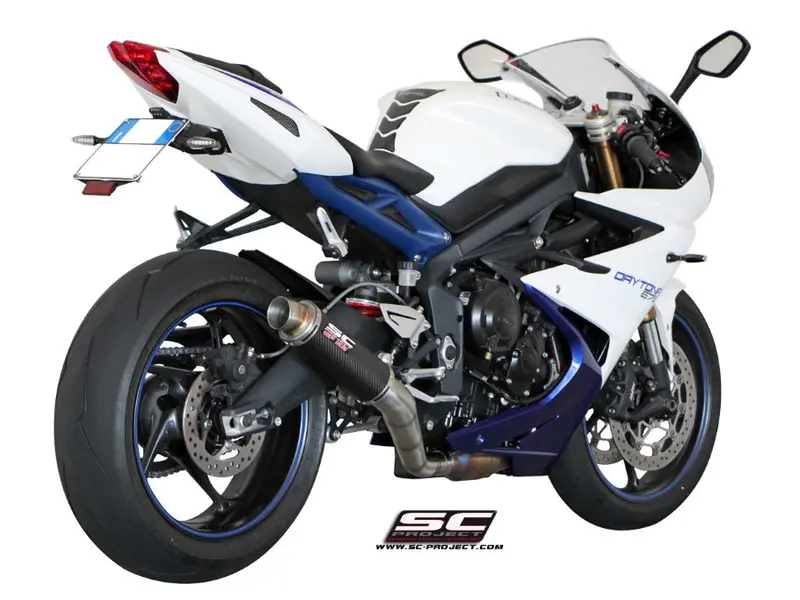 Triumph Daytona 675 - 2013 - 2016 – Sc-Project Gp-M2 Carbon Fibre Exhaust 1