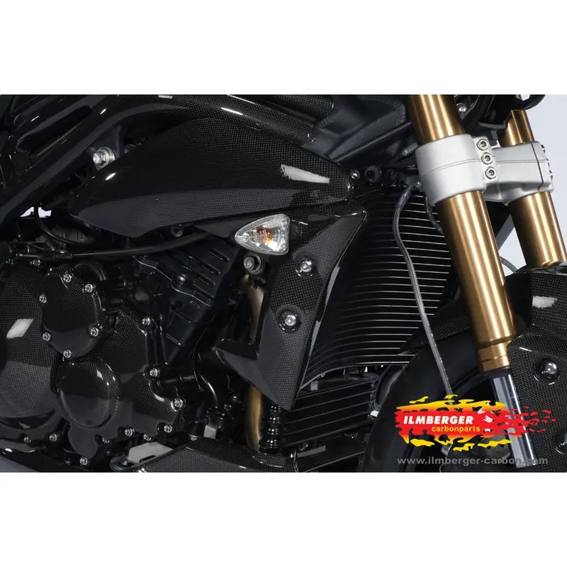 Triumph Speed Triple 1050 (2011-2015) Ilmberger Carbon Radiator Cover (Right) 1