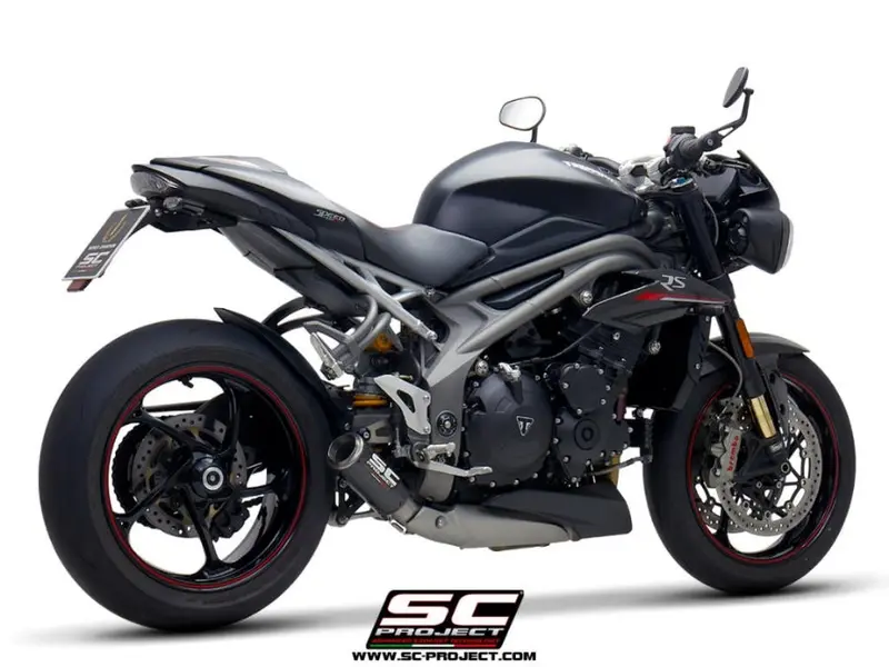 Triumph Speed Triple 1050 - 2018 - 2020 – Sc-Project Cr-T Carbon Fibre Exhaust 1
