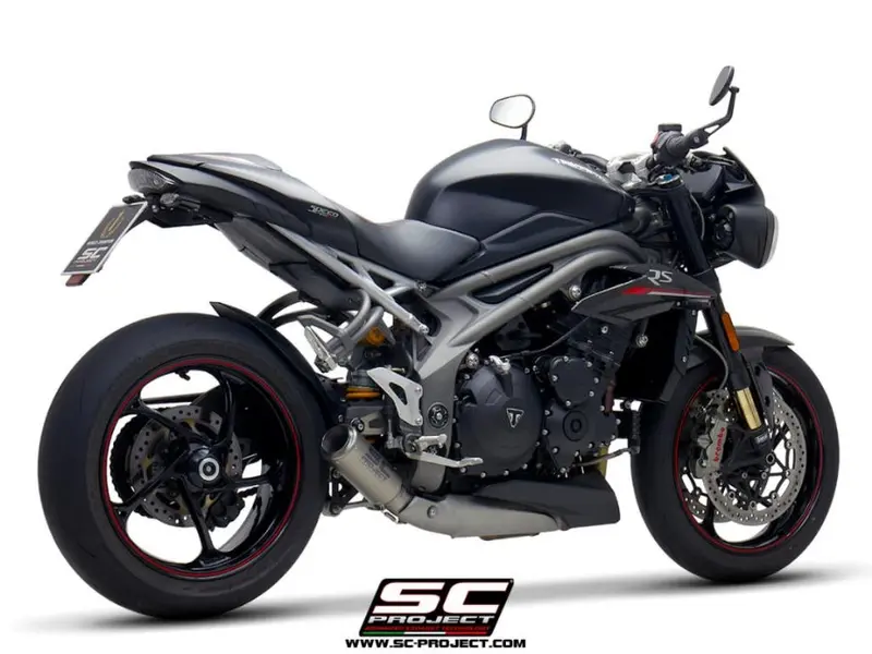 Triumph Speed Triple 1050 - 2018 - 2020 – Sc-Project Cr-T Titanium Exhaust 1