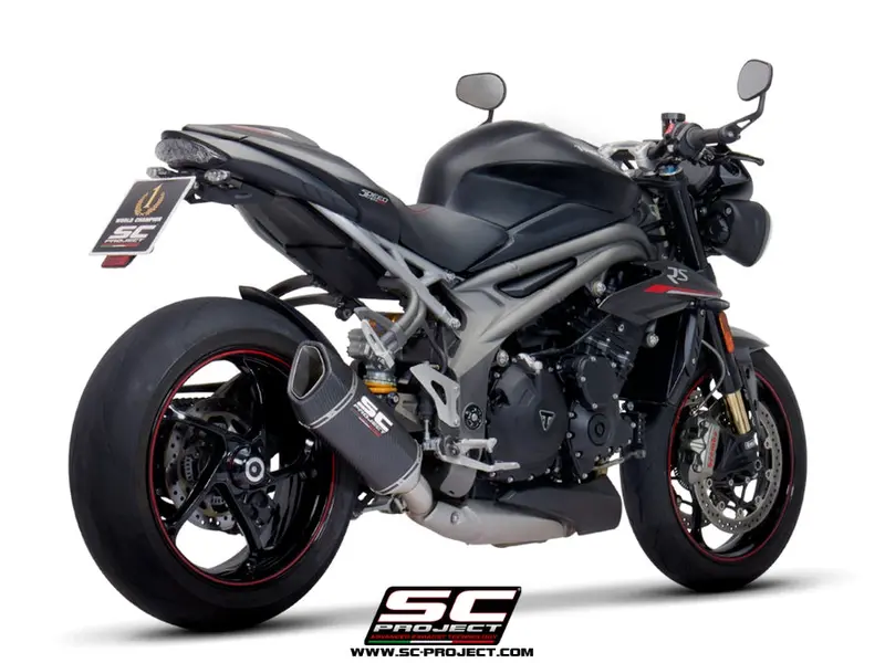 Triumph Speed Triple 1050 - 2018 - 2020 – Sc-Project Sc1-R Carbon Fibre Exhaust 1