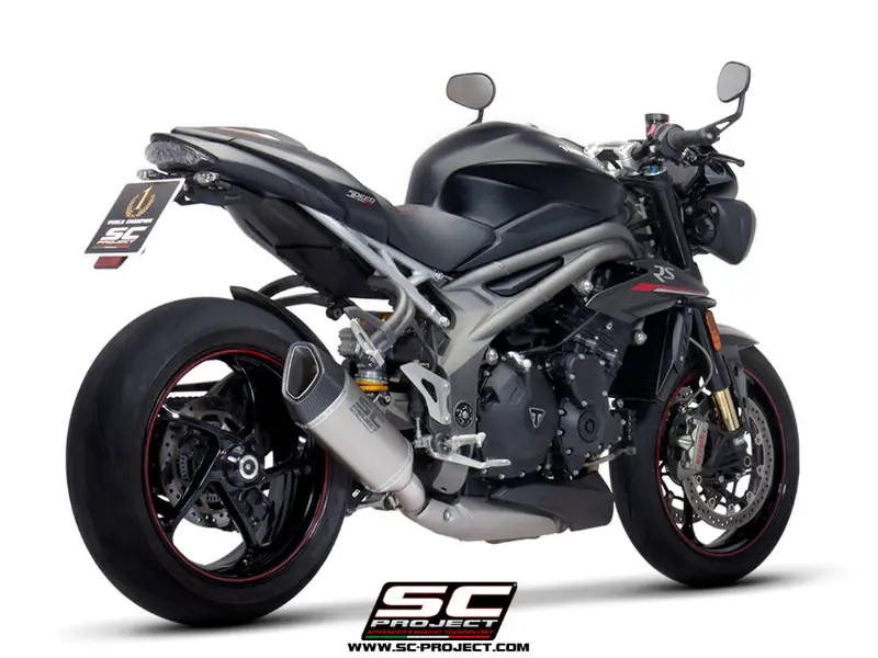 Triumph Speed Triple 1050 - 2018 - 2020 – Sc-Project Sc1-R Titanium Exhaust 1