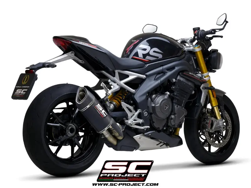 Triumph Speed Triple 1200 Rs - 2021 - 2025 – Sc-Project Sc1-R Gt Carbon Fibre Exhaust 1