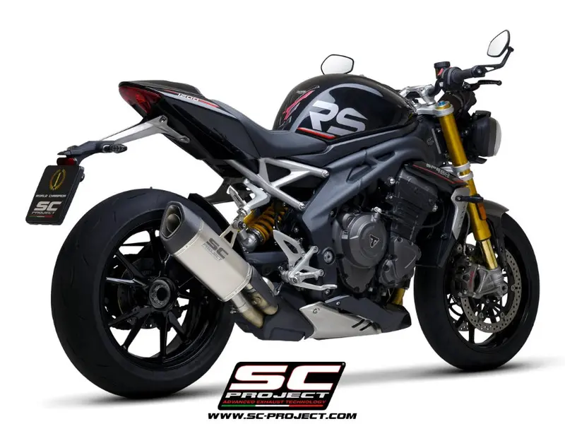Triumph Speed Triple 1200 Rs - 2021 - 2025 – Sc-Project Sc1-R Gt Titanium Exhaust 1