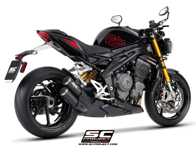 Triumph Speed Triple 1200 Rs - 2025 – Sc-Project Twin Cr-T Carbon Fibre Exhaust 1