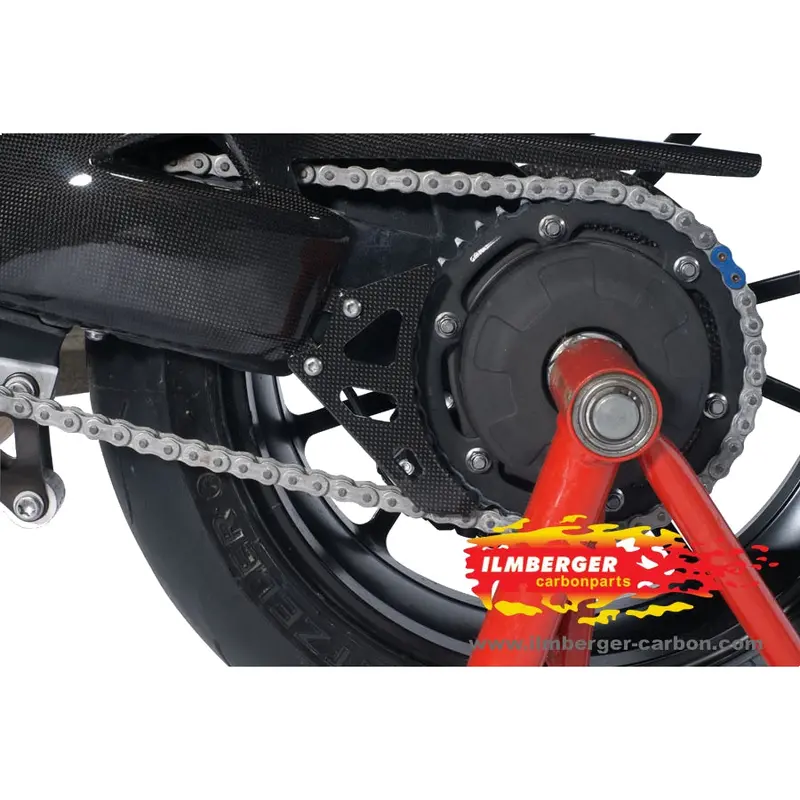 Triumph Speed Triple [R] 1050 (2012-2015) Ilmberger Carbon Sprocket Guard 1