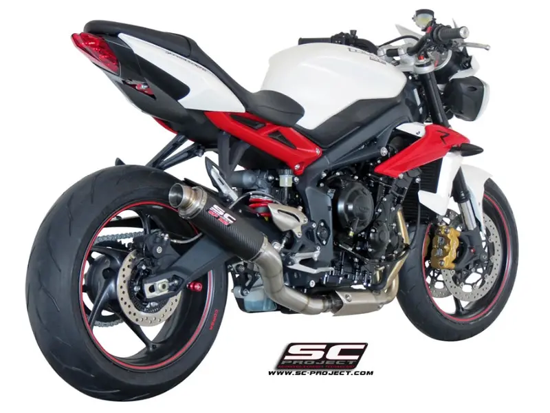 Triumph Street Triple 675 - 2013 - 2016 – Sc-Project Gp-M2 Carbon Fibre Exhaust 1