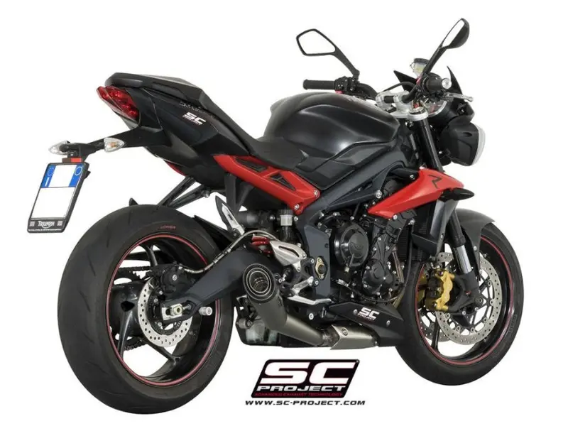 Triumph Street Triple 675 - 2013 - 2016 – Sc-Project S1 Stainless Steel Exhaust 1